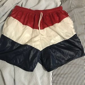 French Flag Running Shorts/Bathing Suit
